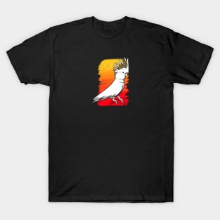 White cockatoo on sunset T-Shirt